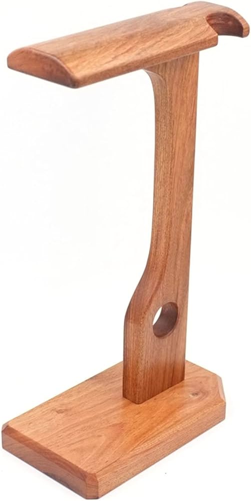 ヘッドホンスタンド  手作りヘッドフォンスタンド多機能木製ヘッドフォンホルダークルミ/ローズウッド/赤梨の花/イヤホンヘッドセットスタンドデスクディスプレイ棚  ヘッドセットハンガー (Color : Brazilian Rosewood)